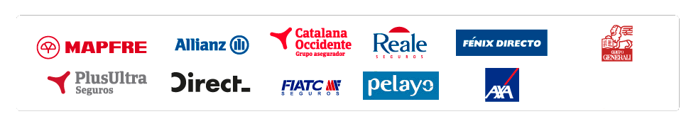 Compa��as aseguradoras de autom�vil con las que trabaja Segurosbroker